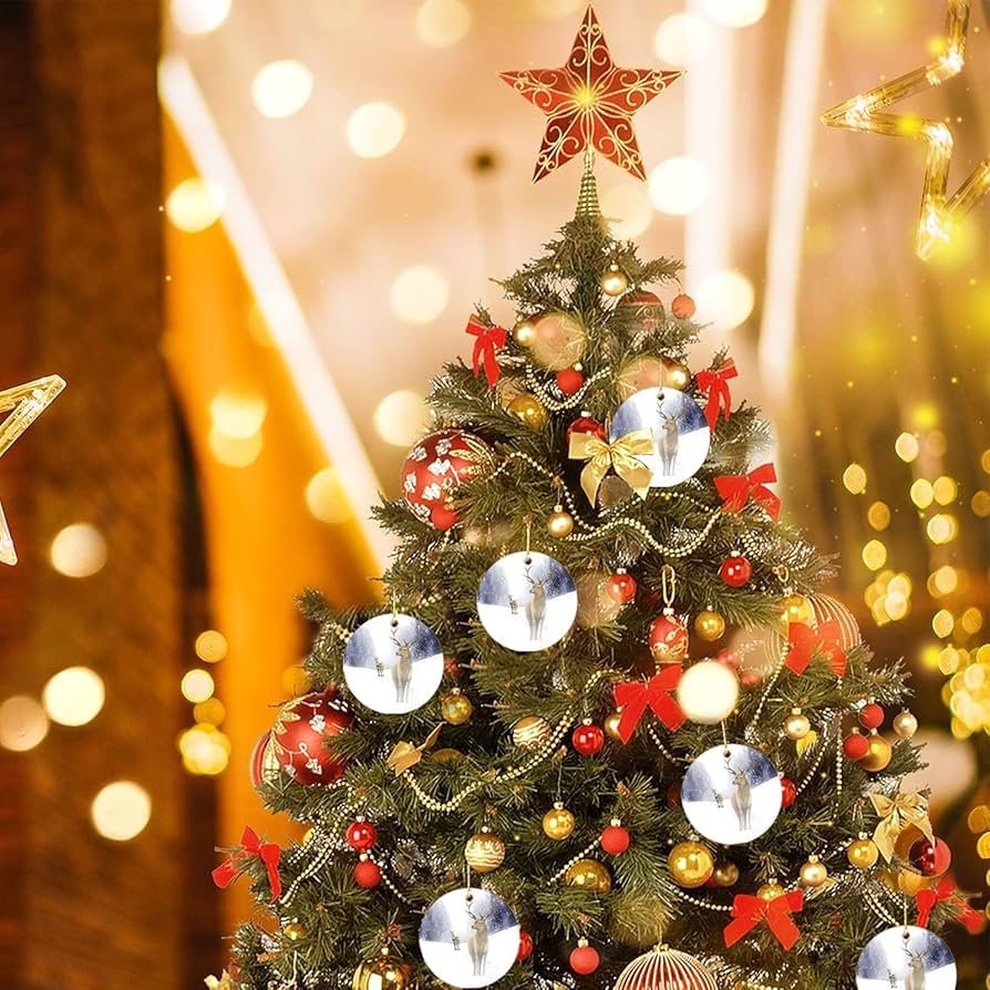 Amazon.co.jp: クリスマスオーナメント 冬の鹿 ミスター&ミセス