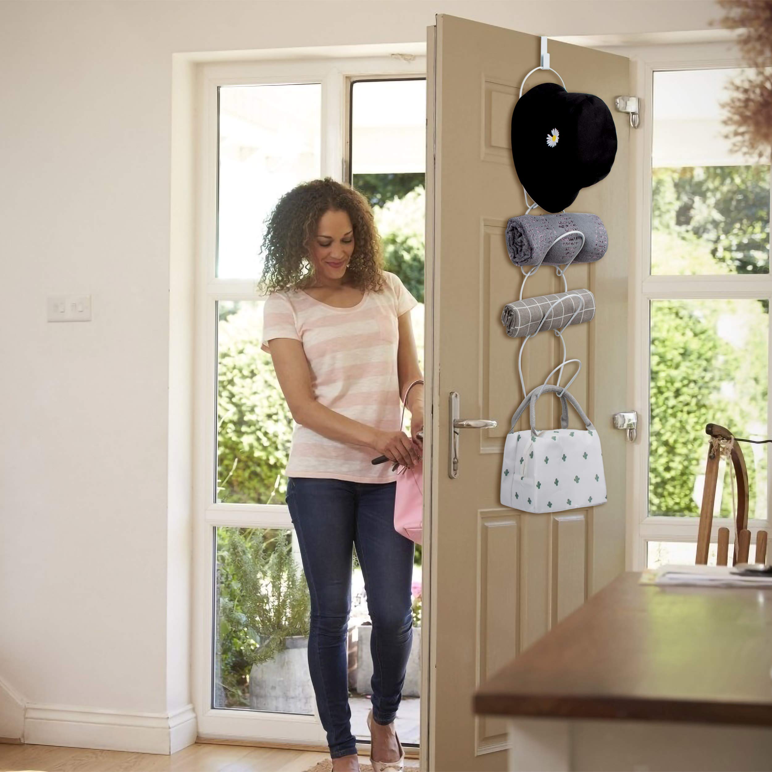 Organizer Porta Cappelli Ganci Appendicappello Da Porta Anelli
