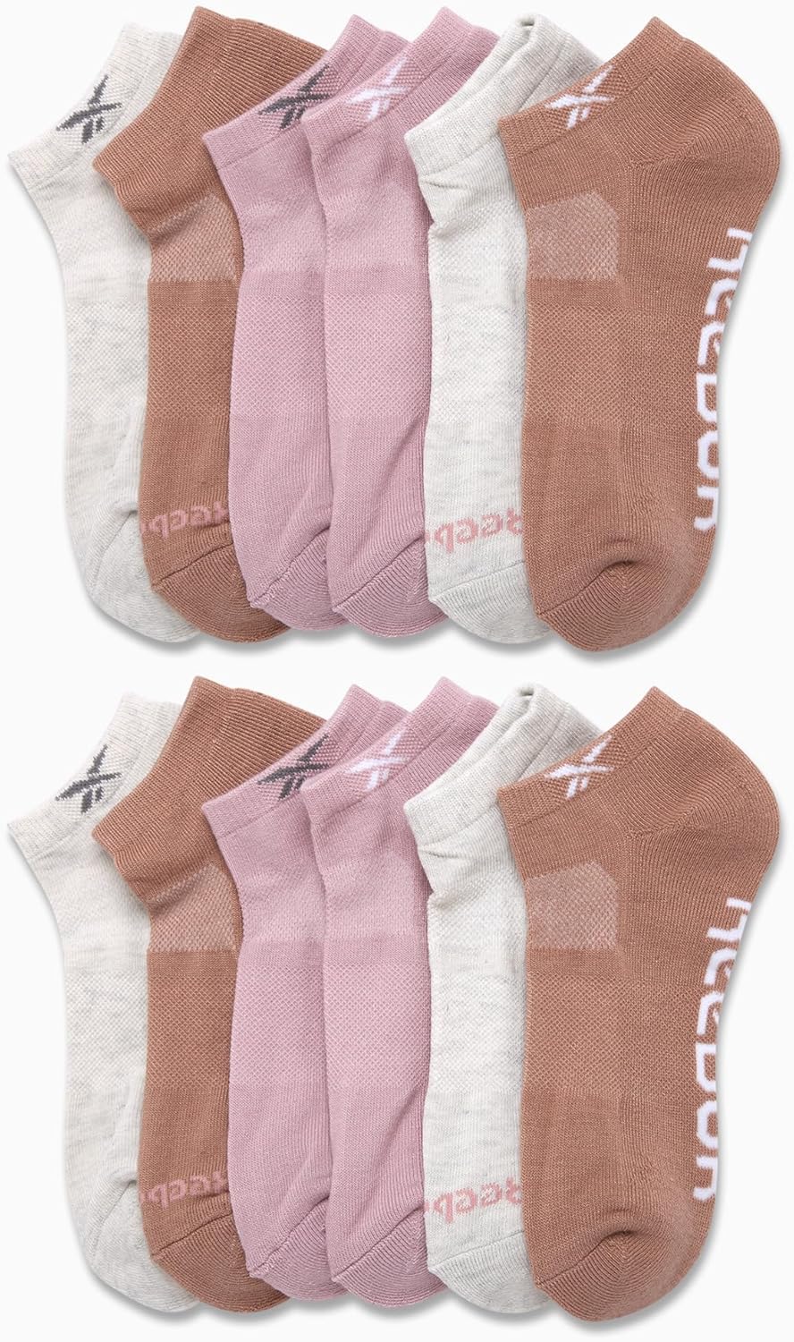 Reebok Womens Low Cut Socks - 12 Pack Performance Cushioned Comfort No Show Sock - Athletic Socks for Women (4-10) - Image 2