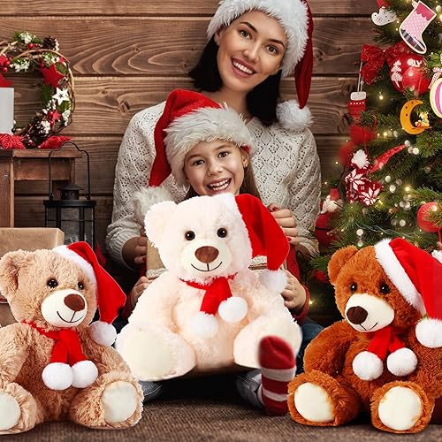 Miniatura 5 de Aoriher 6 piezas de oso a granel de oso de peluche para baby shower, oso suave y lindo oso, regalos de graduación de Pascua, decoraciones para