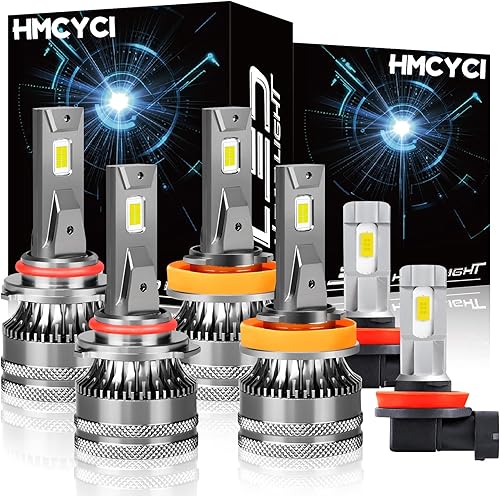 Miniatura 1 de HMCYCI Compatible con bombillas LED HONDA CIVIC (2016-2020) para faros delanteros, haz alto 9005 H11 de haz bajo + luz antiniebla H11, súper