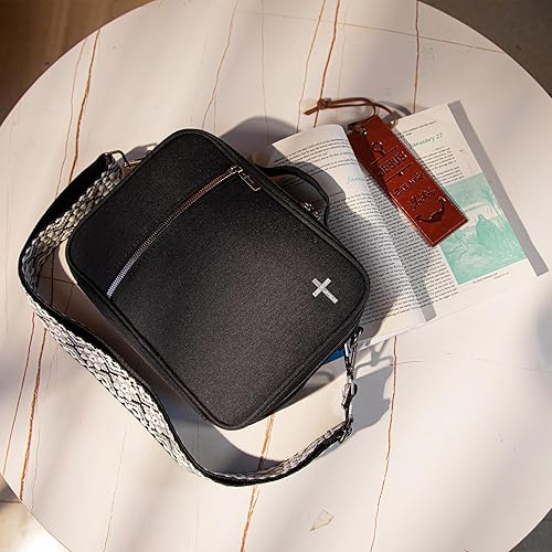 Miniatura 3 de Montana West Fundas para la Biblia para mujeres y hombres con marcapáginas de cuero, funda de transporte para libros, bolsa de iglesia, protector