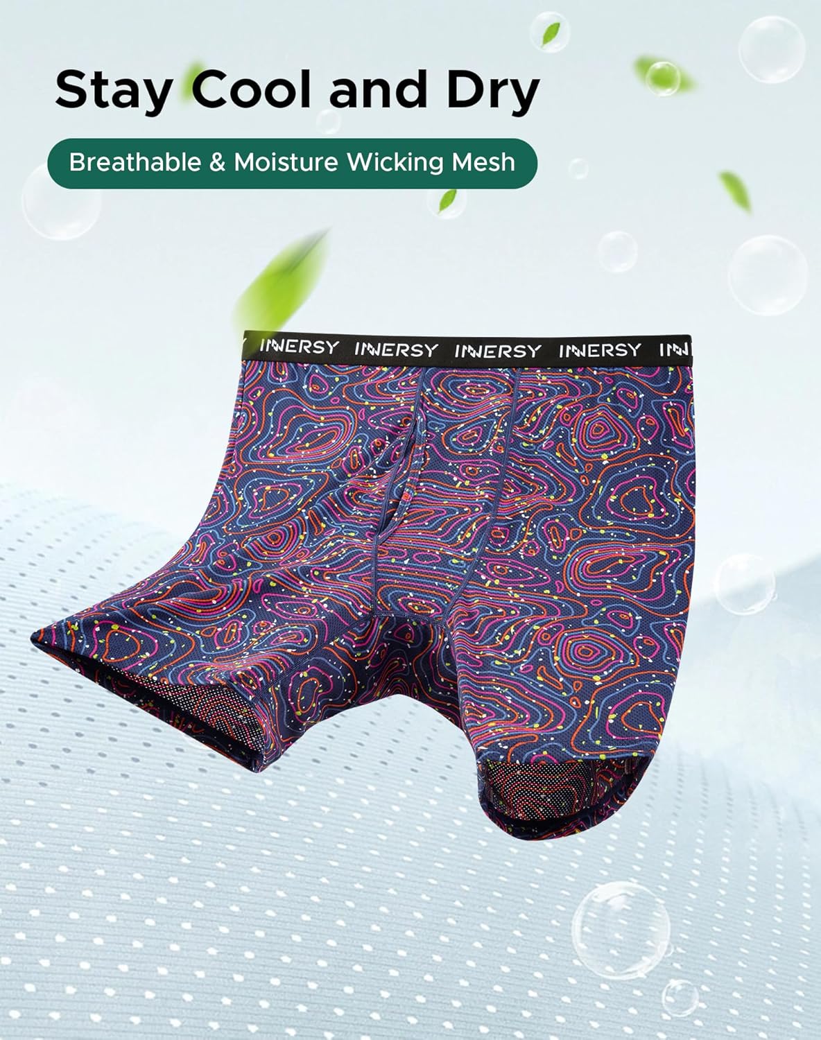 INNERSY Men's Big and Tall Boxer Briefs Breathable Mesh Cooling Underwear 3-Pack - Image 4