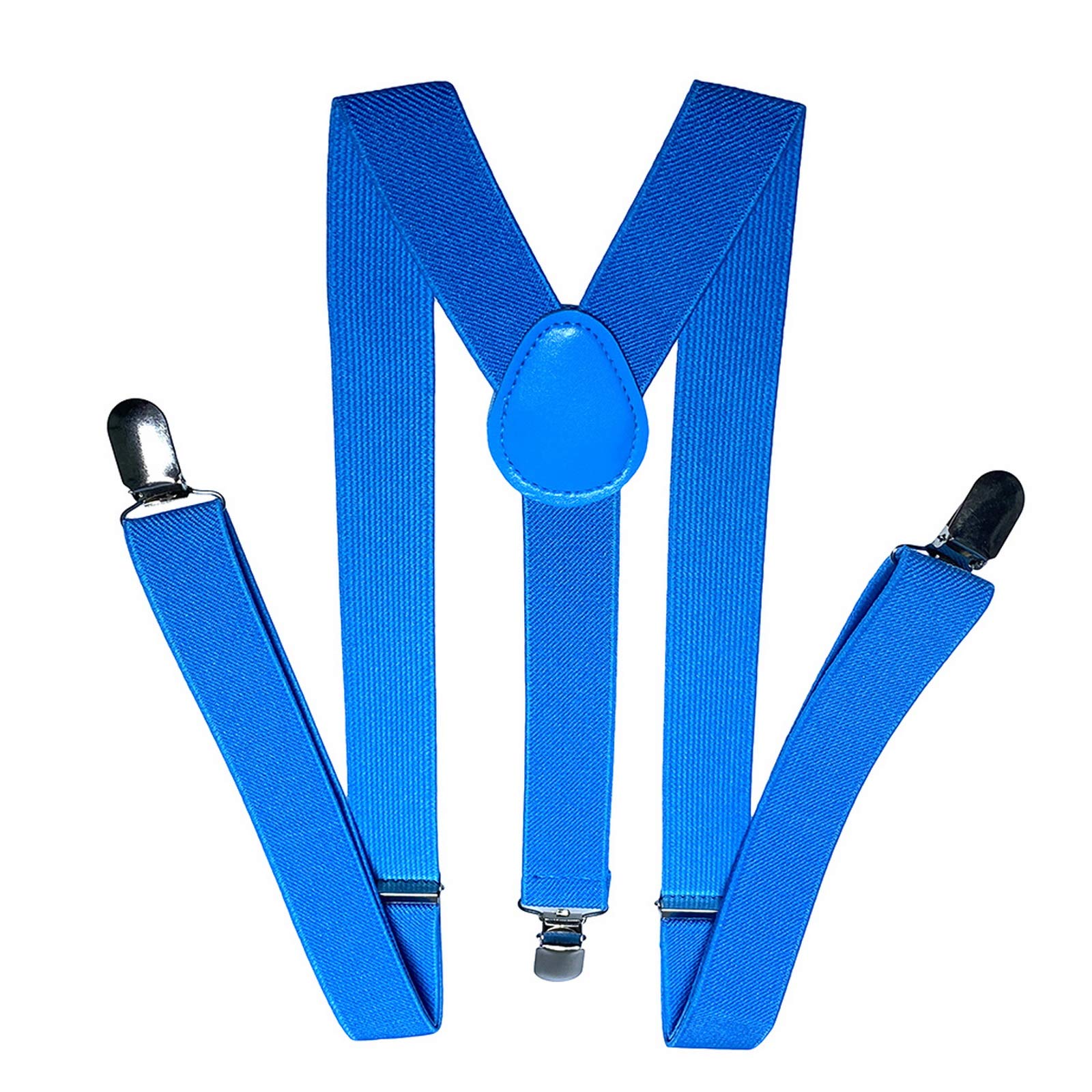 Tirantes elásticos anchos ajustables en forma de Y con 3 clips fuertes, para mujer, niños y niñas.