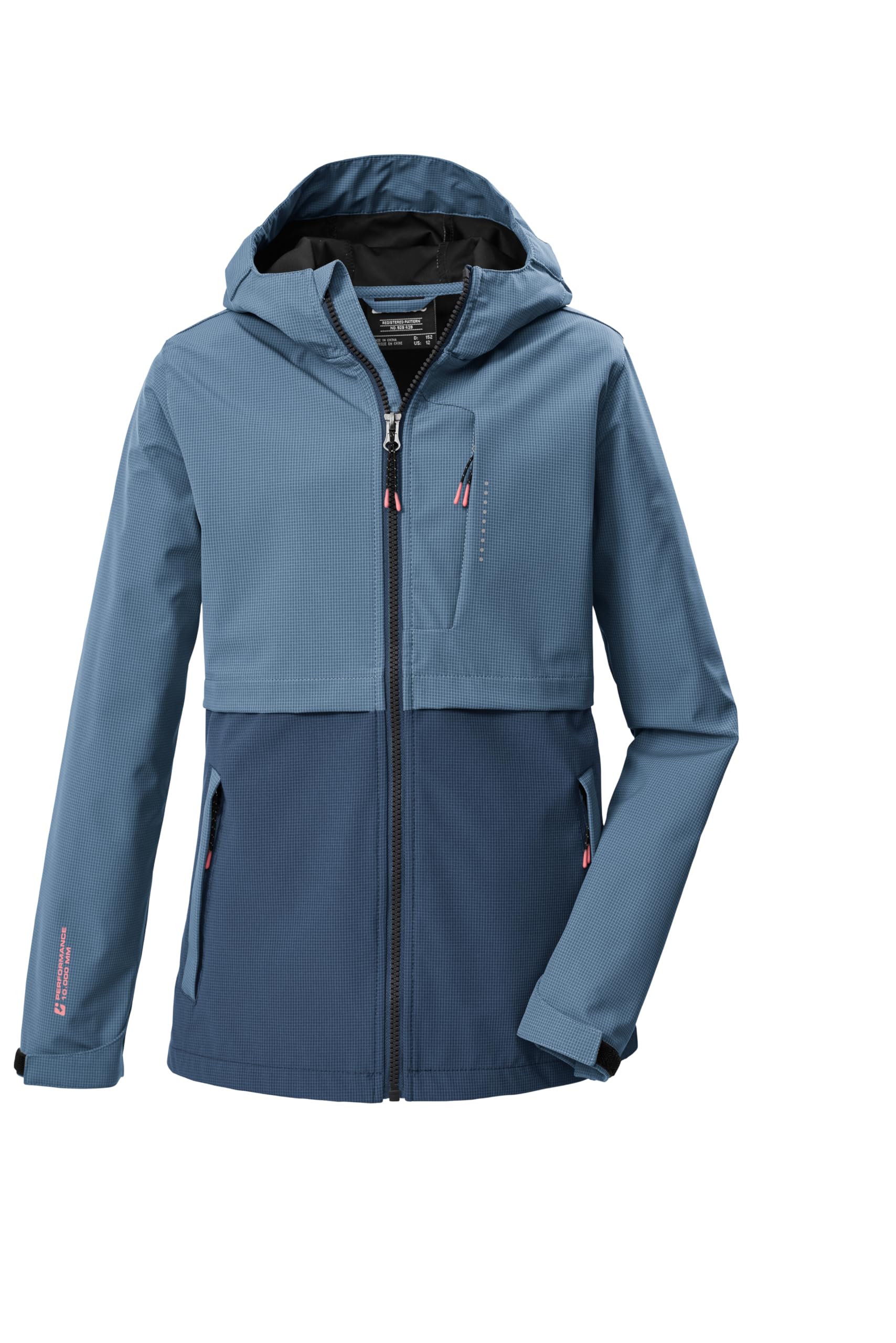 Killtec Mädchen Kos 153 Grls Sftshll Jckt Softshelljacke/Outdoorjacke mit Kapuze