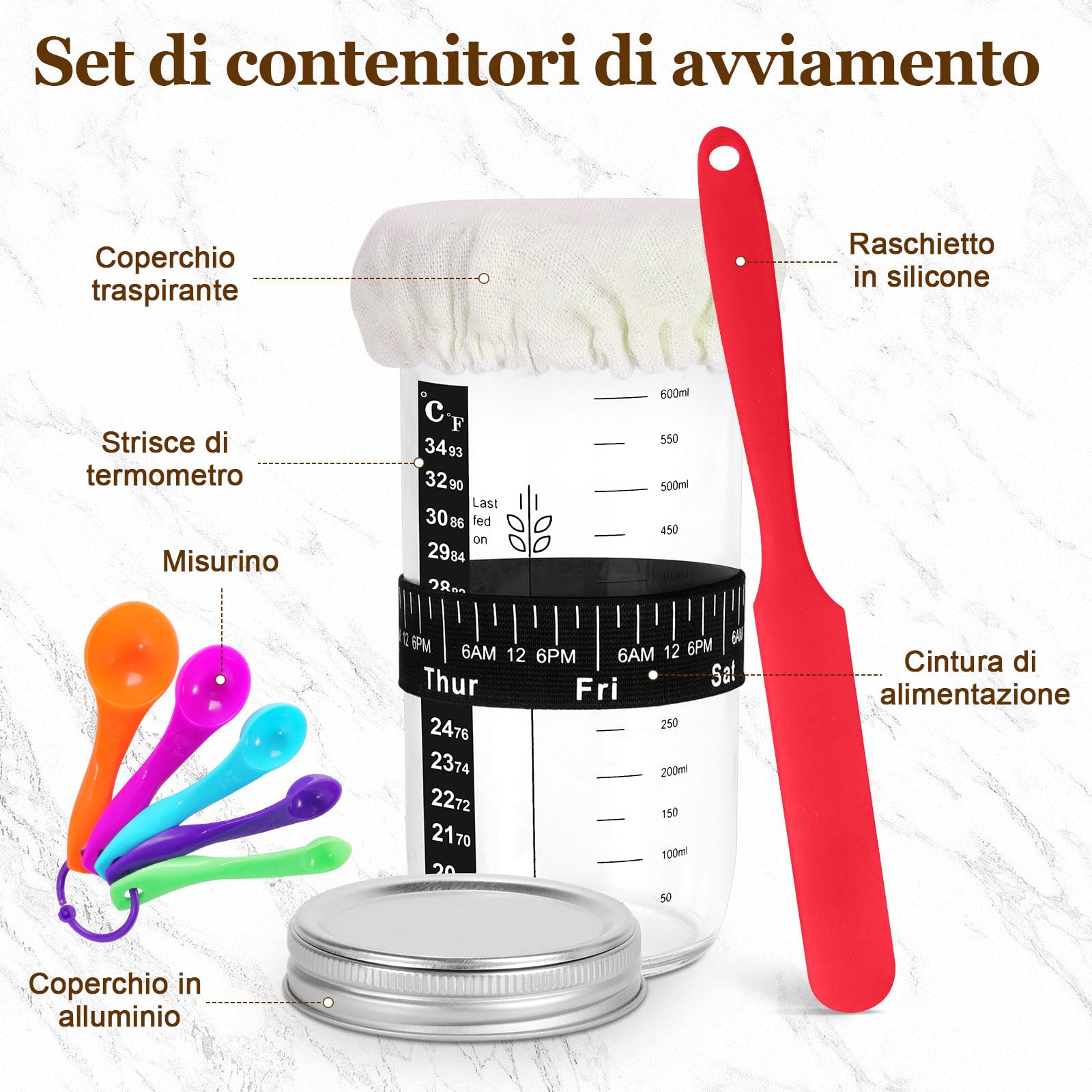 SHANNA Cestino Lievitazione Pane set da 15 Pezzi, cestino pane lievitazione, Cestini Lievitazione Pane in Rattan Naturale, Accessori Per la Cottura del Adatti a Principianti e Panettieri (15PCS)