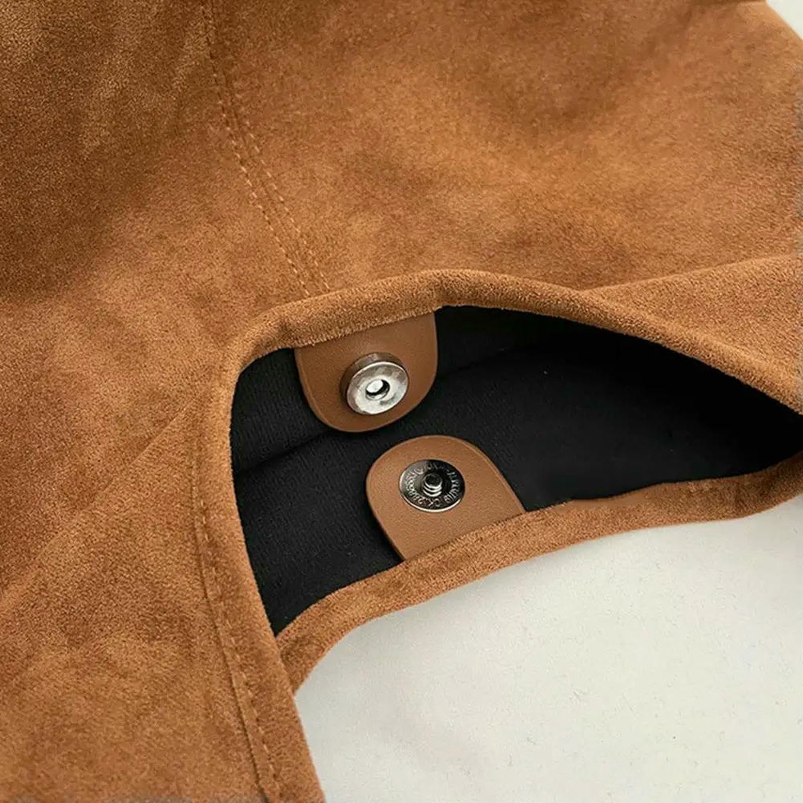 Borsa Donna A Secchiello retrò di Grande capacità Tracolla Singola da della Stagione Autunno Inverno Nero