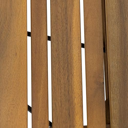 Miniatura 5 de Christopher Knight Home Hilton Outdoor - Mesa auxiliar plegable de madera de acacia, acabado de teca