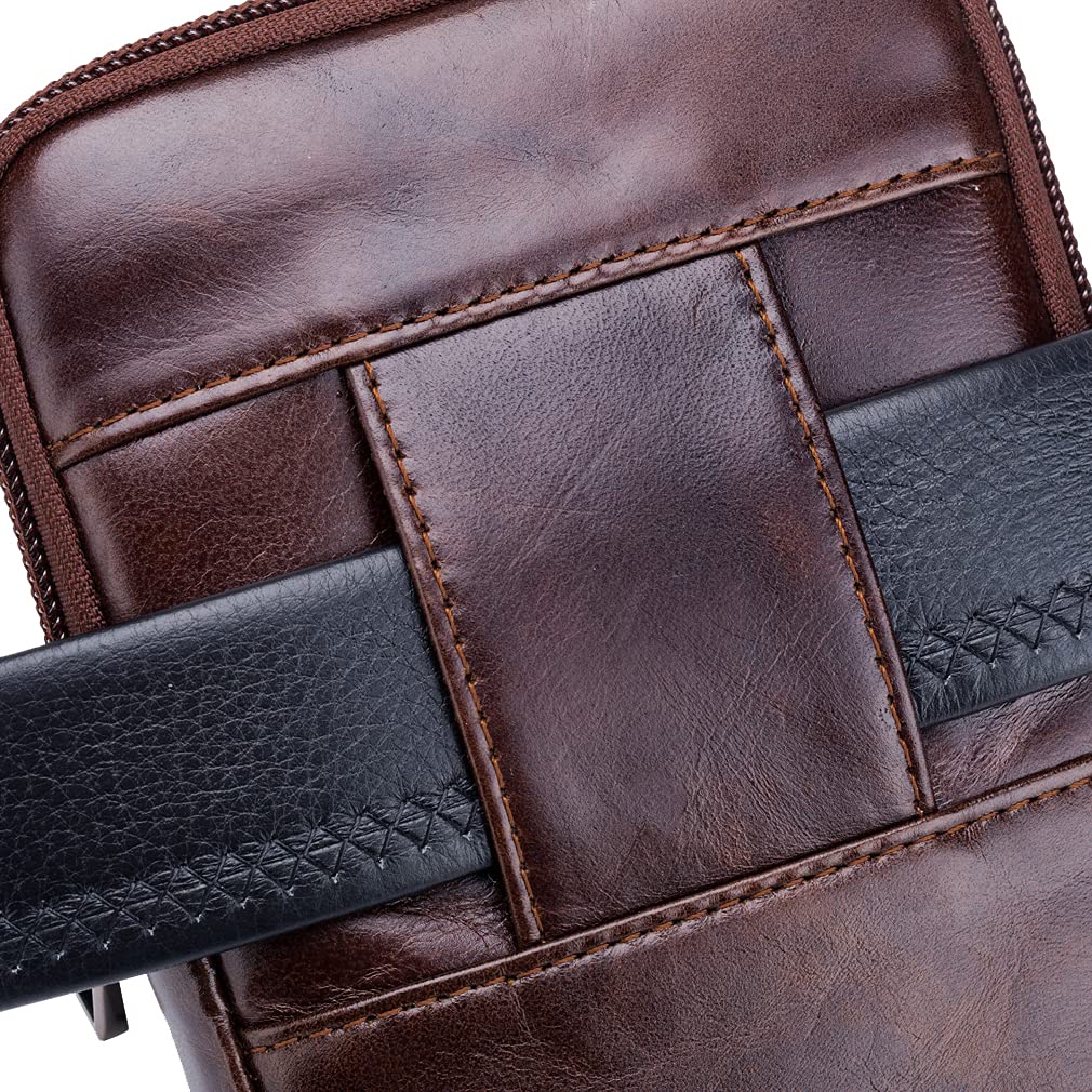 Skórzany pasek na telefon kabura etui na talię torba dla mężczyzn podróż na zewnątrz kemping telefon komórkowy pętla portfel uchwyt etui opakowanie