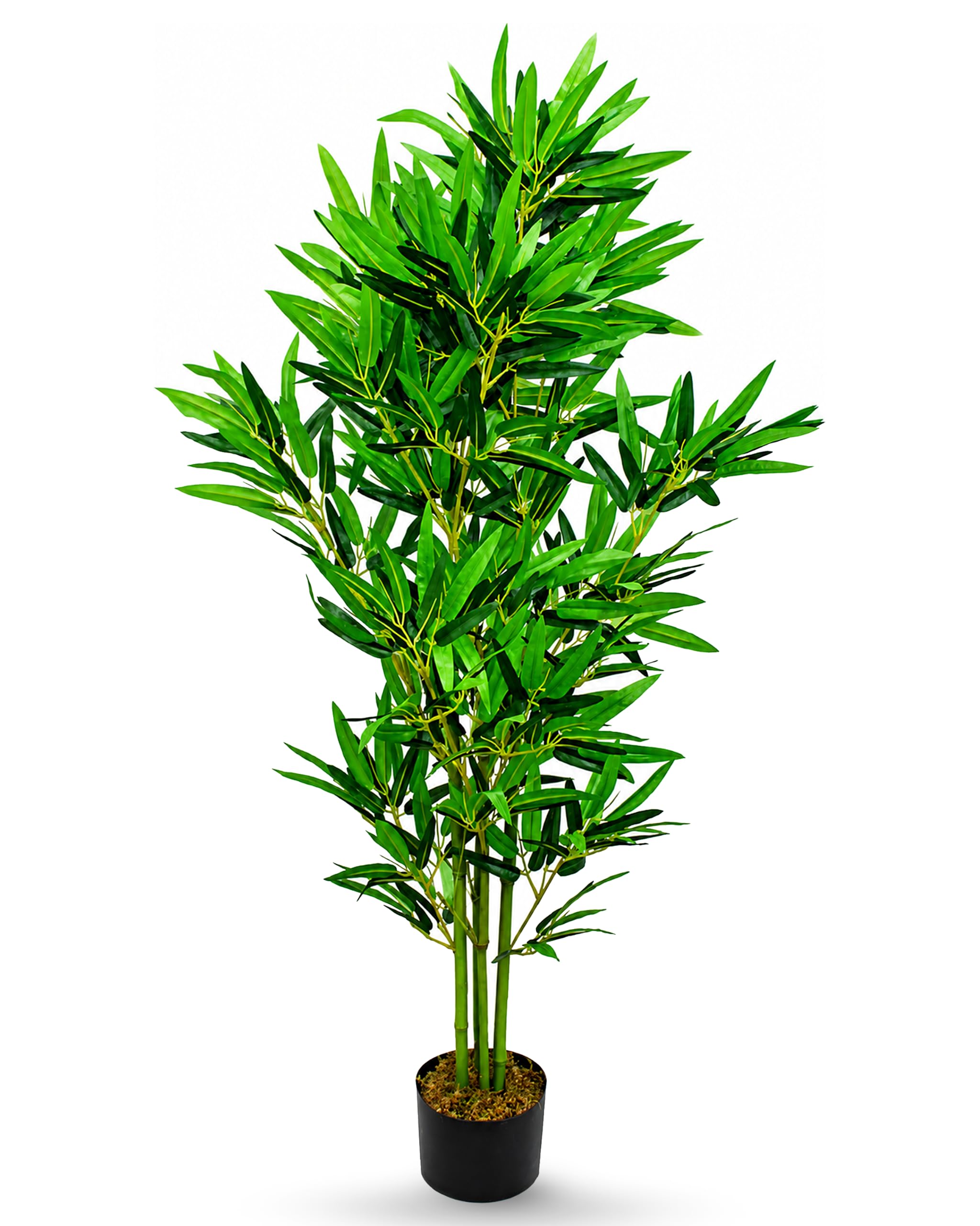 Bambou Plante Arbre Artificielle Artificiel 120cm avec Bois véritable Domaine Interne Decovego