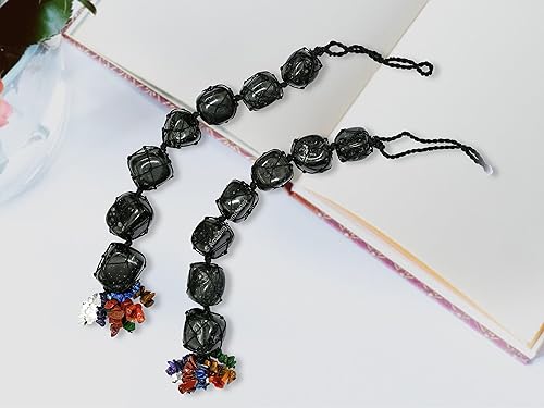 Miniatura 4 de Black Tourmaline Crystals Car Mirror Hanging Accessories - Rear View Car Decor Crystals and Healing Stones - Adornos Para Carros Crystal Car Hanging