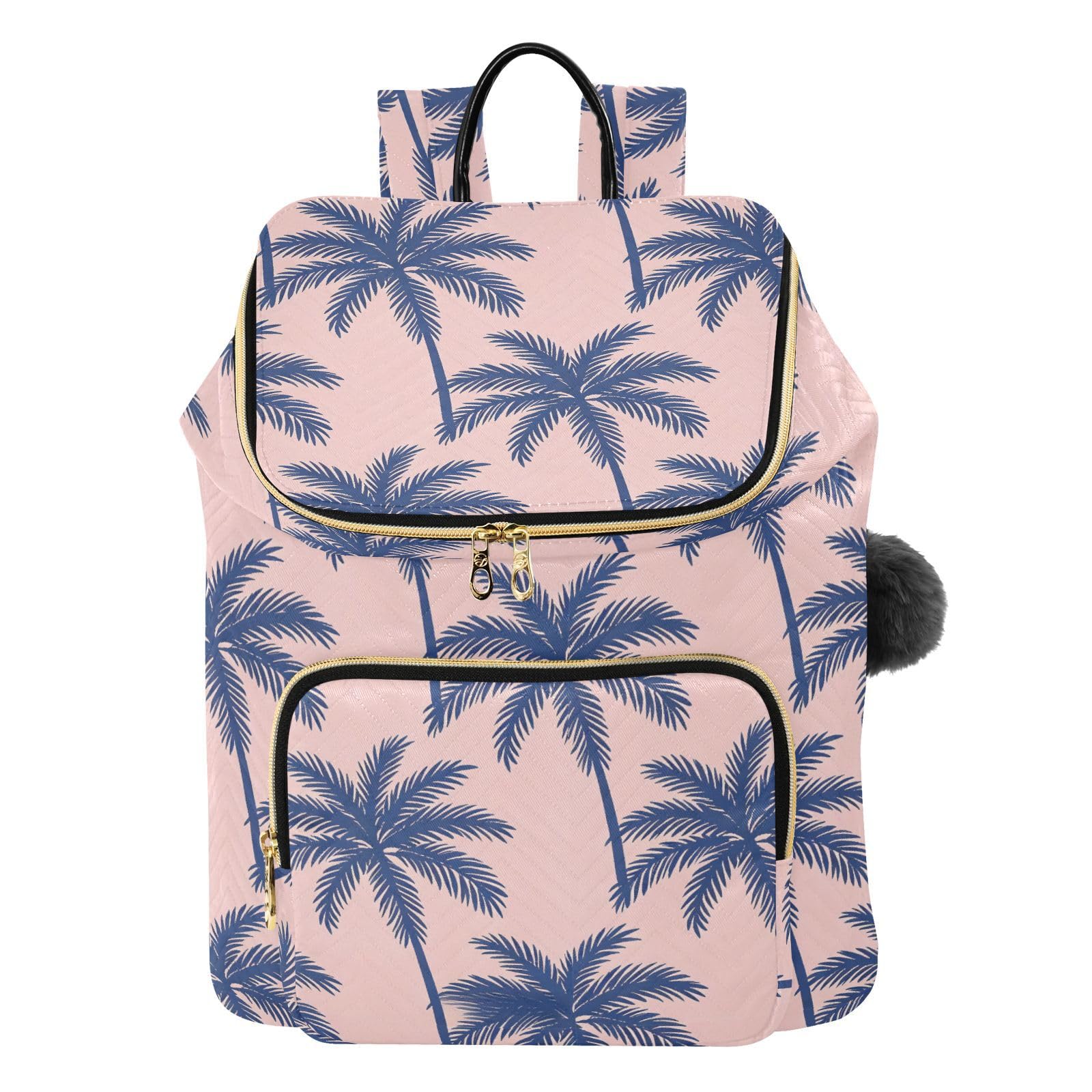 Zaino alla moda da 15 l per le donne leggero durevole versatile borsa | Resistente tessuto trapuntato trasformabile silhouette multi cerniera stoccaggio per le signore viaggio sport gite quotidiane
