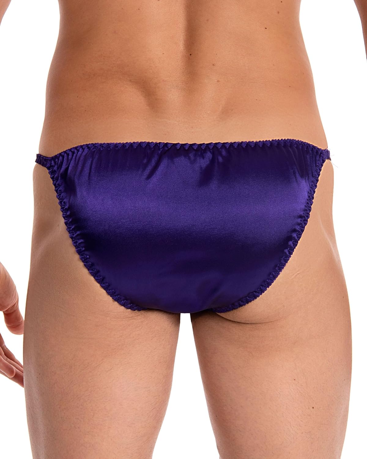 Satini Men's Underwear Satin Tanga Bikini Briefs Panties - Image 3