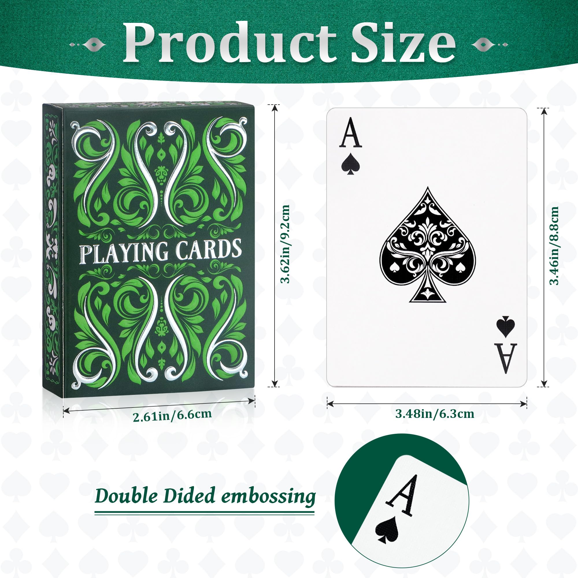 Aomaic Playing Cards 2 Pack Standard Index Playing Card Premium Poker Set Card Games for Adults Deck of Playing Cards for Travel Camping Family Games Night Party Games - Image 2