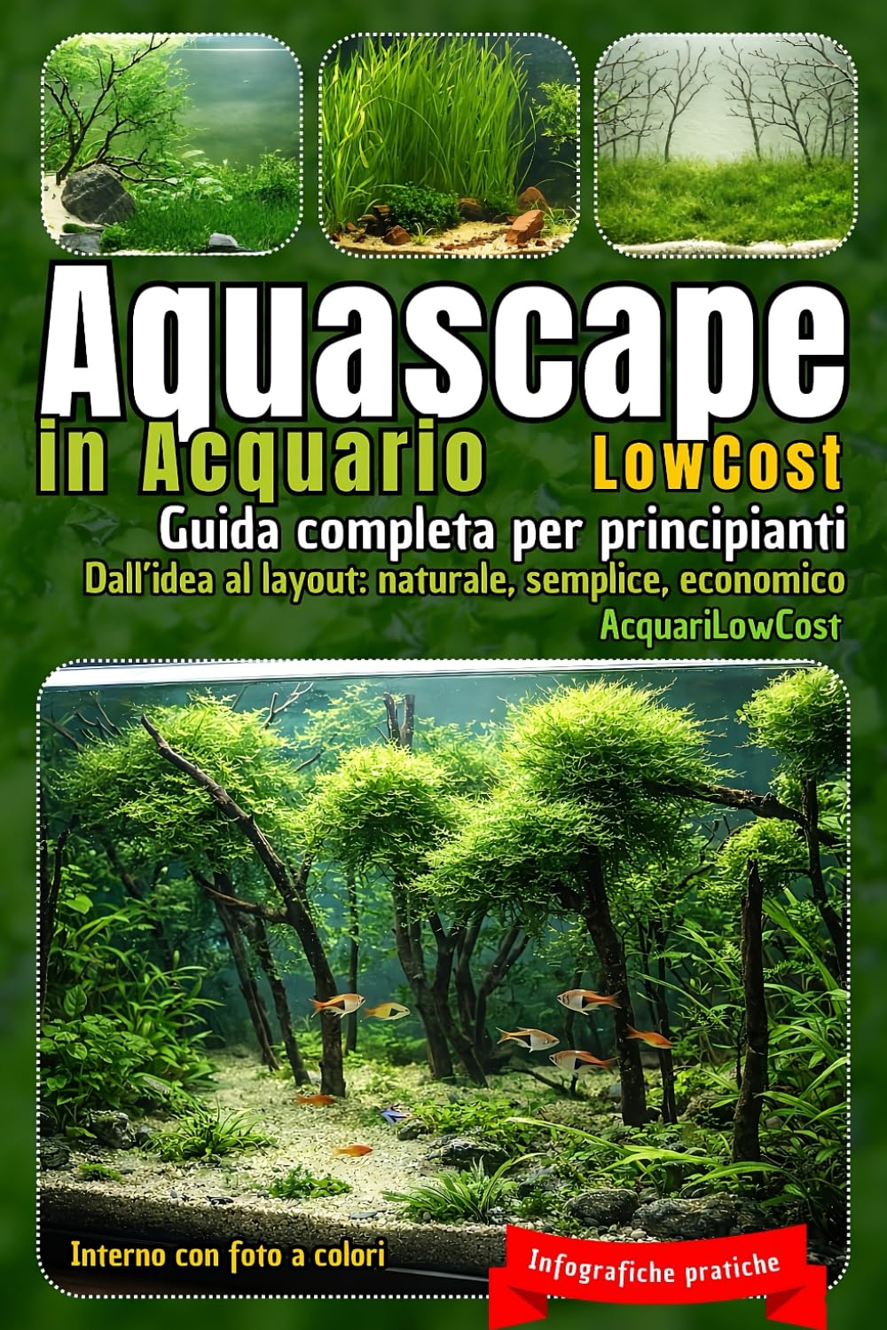 Aquascape in acquario Low Cost - Guida completa per principianti: Dall'idea al layout - naturale, semplice, economico (Acquari Low Cost: Per acquari semplici, economici e funzionali)