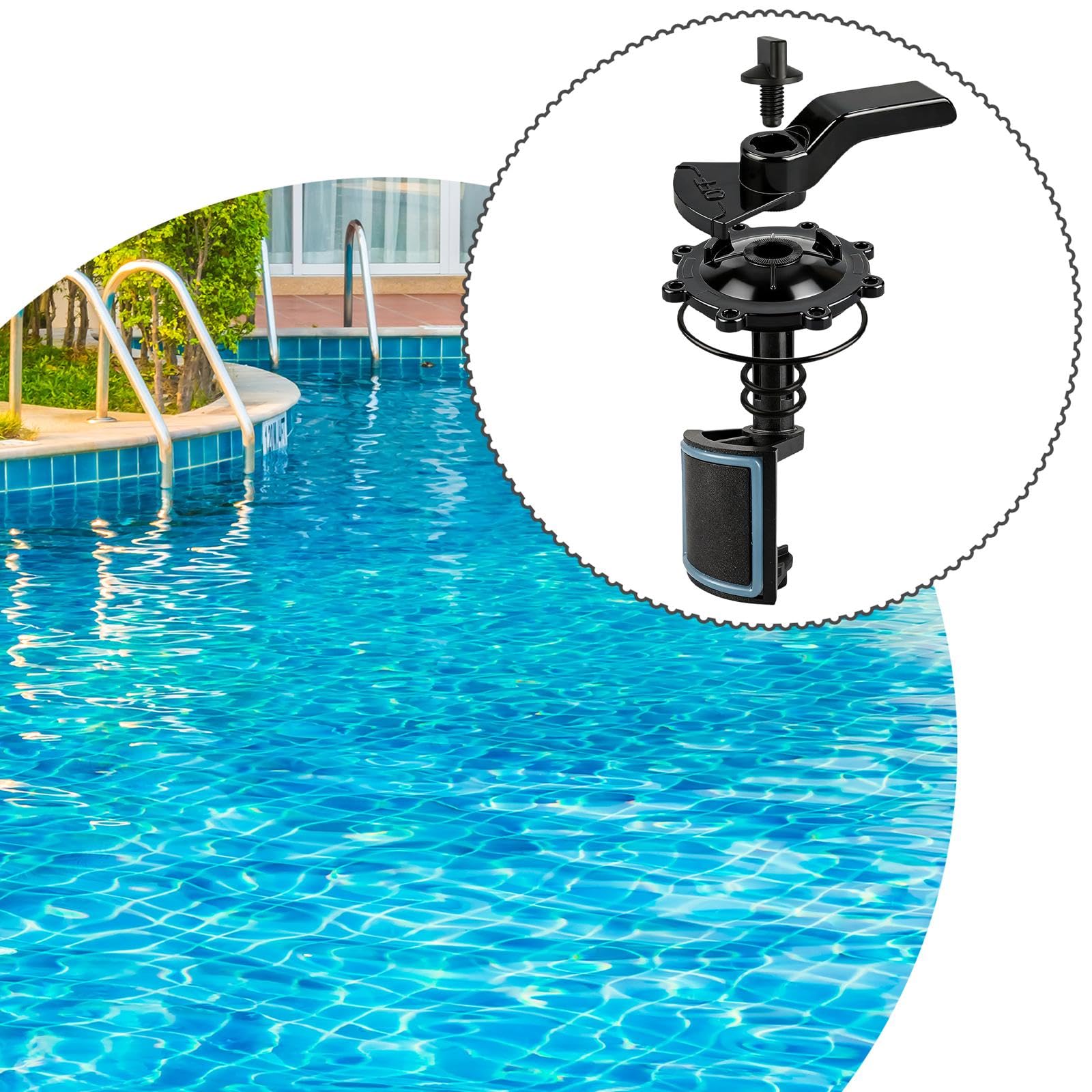 Kit di Riparazione per Valvole per Piscina a 2 E 3 Vie con Maniglia 7433 E Coperchio 4606 per 4717