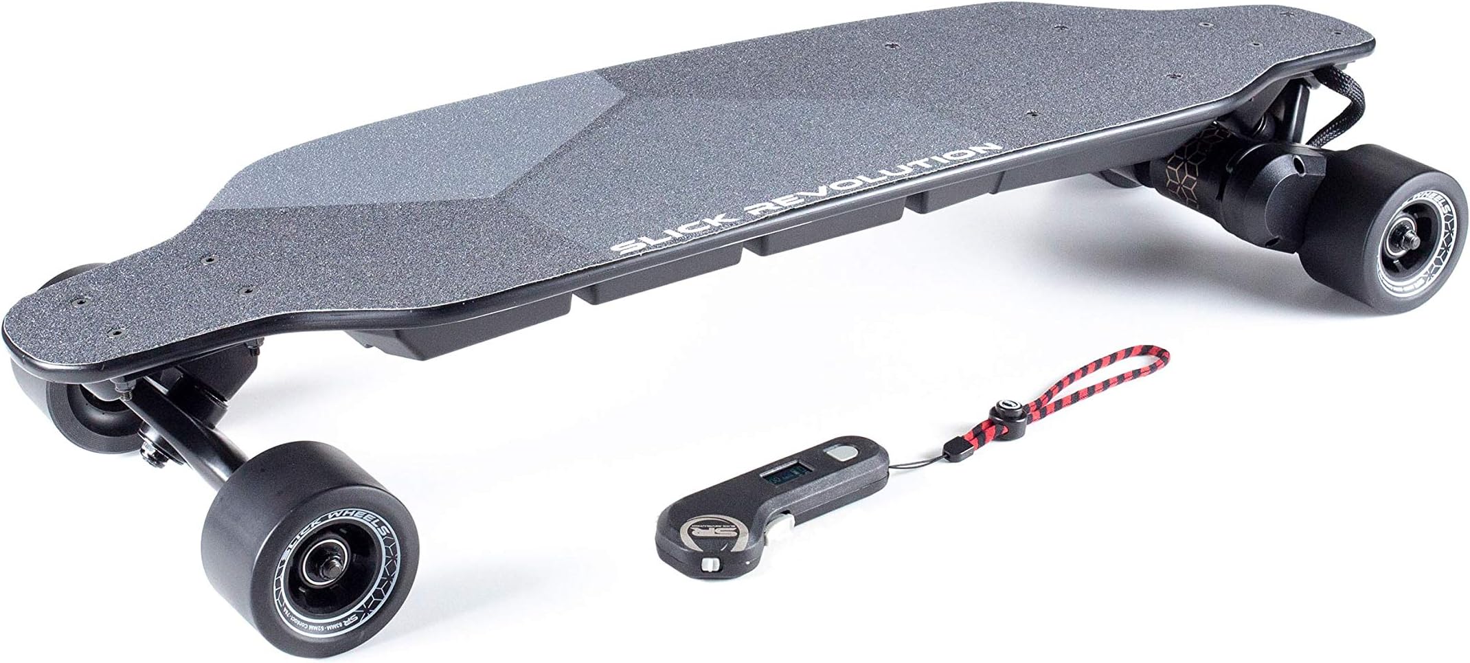 Slick Revolution | Urban 80 Electric Skateboard | 2 x 1200W Motors | 25mph (40km/h) Top Speed | 15 mile (24km) Range
