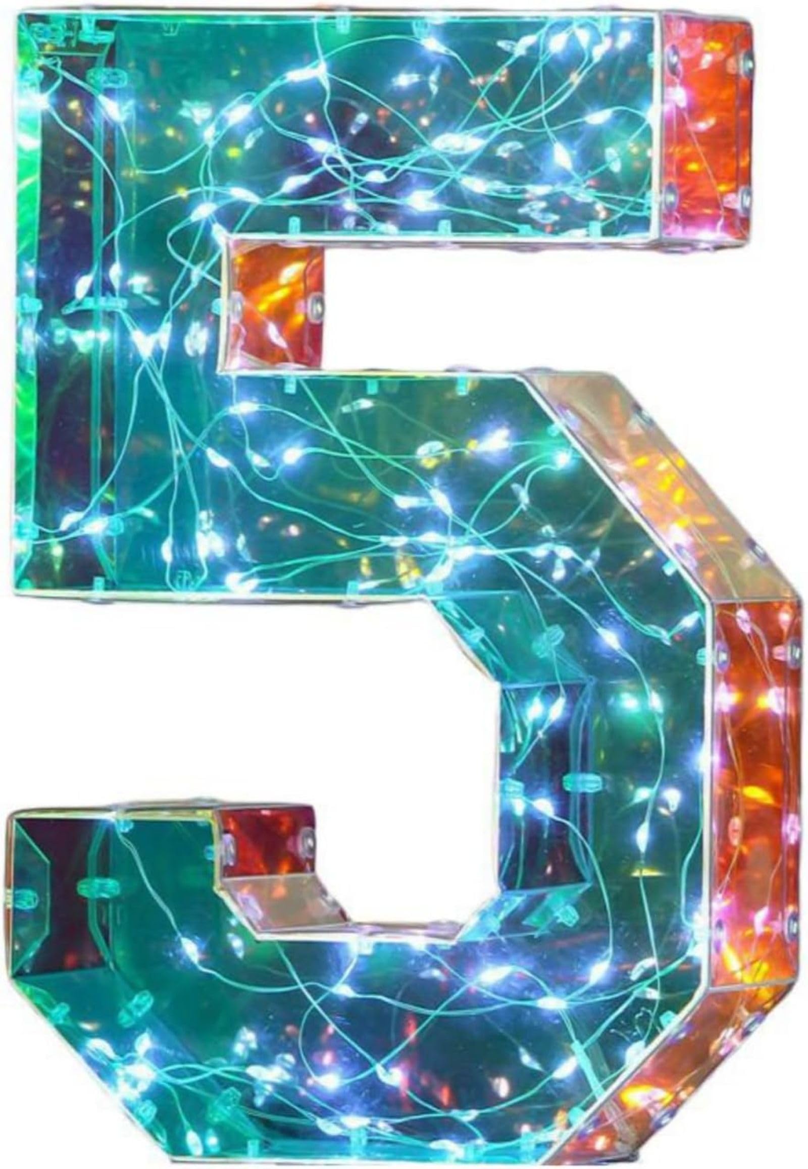 Jemnpela LED Marquee Letter Number Sign Lights Glitter Light Up Alphabet Figure Night Light for Birthday Party Wedding Home Bar Holiday Wall Decoration