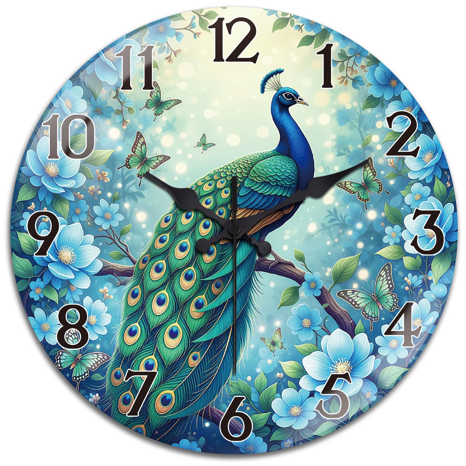 Horloge murale à piles sans tic-tac pour dormir sereinement dans la chambre