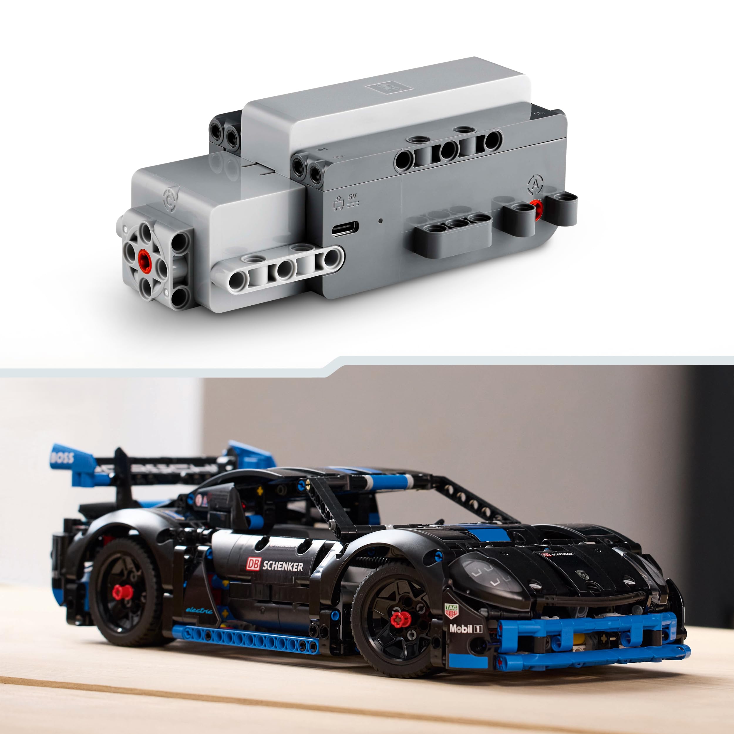 LEGO Technic Samochód wyścigowy Porsche GT4 e-Performance, Model Samochodu dla Dzieci, Wyścigówka do Zbudowania, Fajna Zabawka dla 10-latka, Chłopca i Dziewczynki, Pomysł na Prezent Urodzinowy, 42176