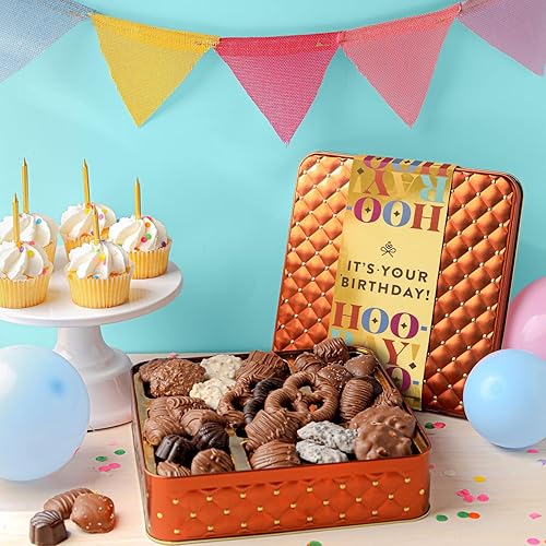 Miniatura 10 de Cesta de regalo de chocolate para el día del padre, bandeja de arreglo de regalos de comida, caja de aperitivos gourmet, idea de entrega primera