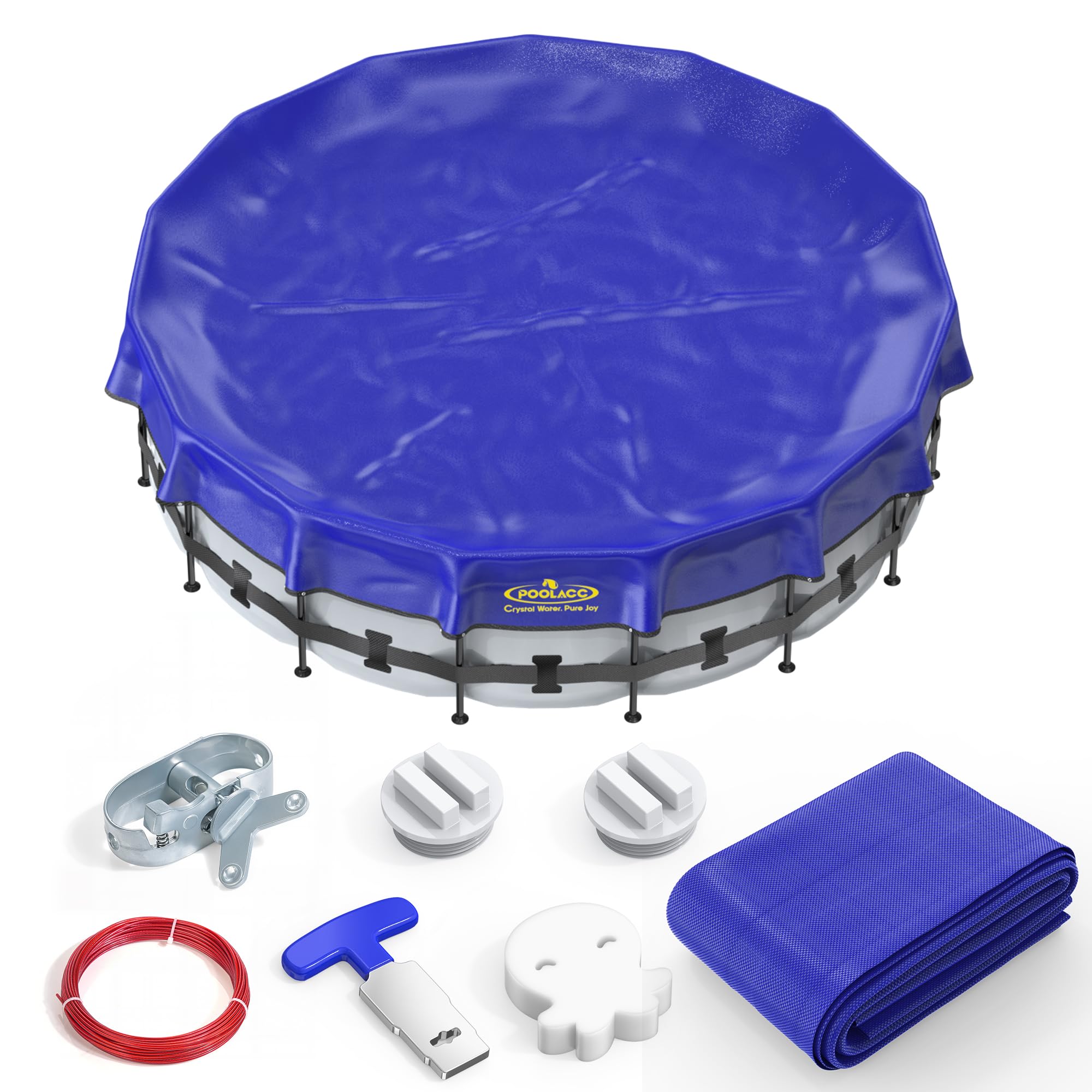Photo 1 of ***FACTORY SEALED*** POOLACC Pool Covers for Above Ground Pools - 30 ft Round Winter Pool Cover, Extra Durable Cold- and UV-Resistant Heavy-Duty Swimming Pool Cover for Winterizing