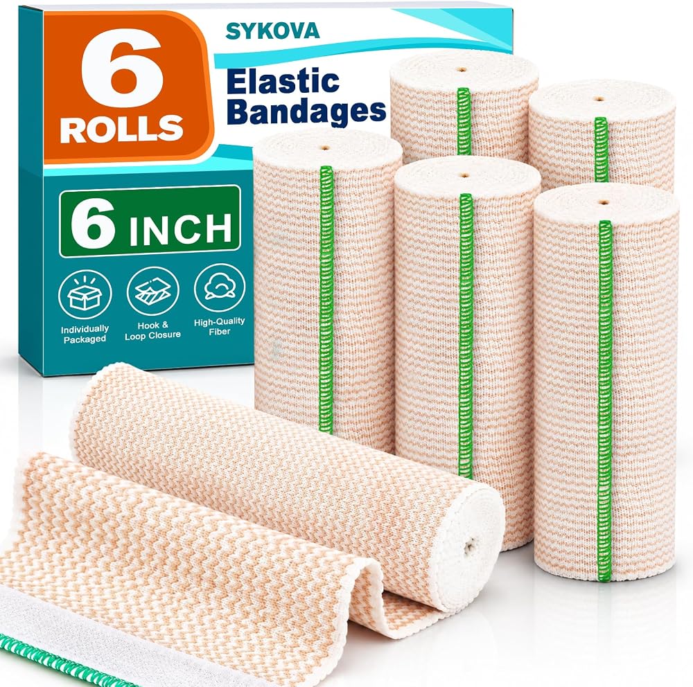 6 Inch Elastic Bandage Wrap, Compression Wrap, Wrap for Injury, Rib Wrap — 사진 1