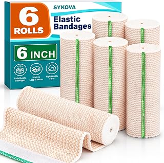 6 Inch Elastic Bandage Wrap, Compression Wrap, Wrap for Injury, Rib Wrap