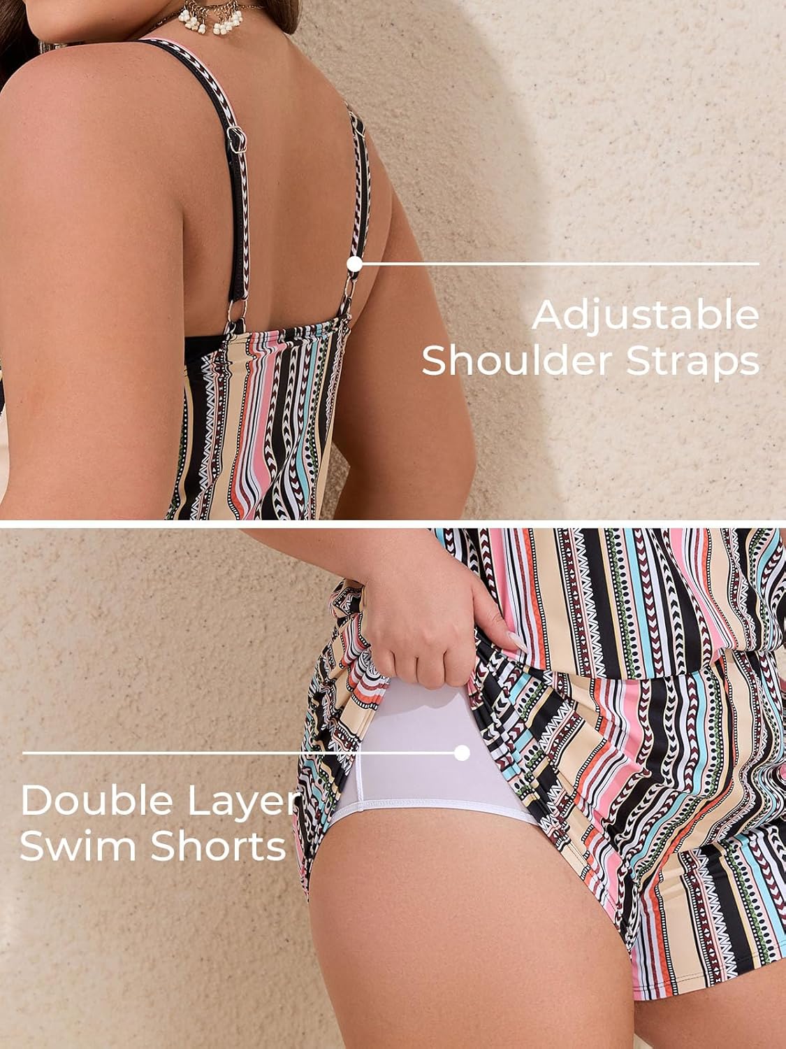 Summer Mae Plus Size Swim Romper Women One Piece Swimsuit Blouson Bathing Suit with Pockets 2026 Modest Swimwear - Image 5