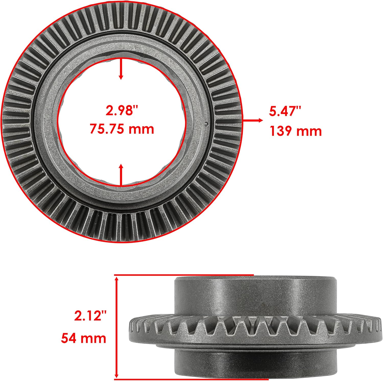 Caltric Front Differential Rebuild Kit Compatible with Polaris Ranger 570 2016-2021 / Ranger Crew 570 EFI 2016-2021