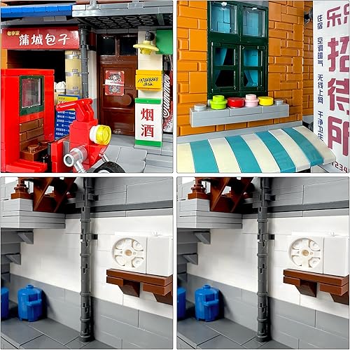 Miniatura 8 de General Jim's Urban Village City Series Street View 3 Story 2706 - Bloque de construcción modular, ladrillos de construcción arquitectónica o juego