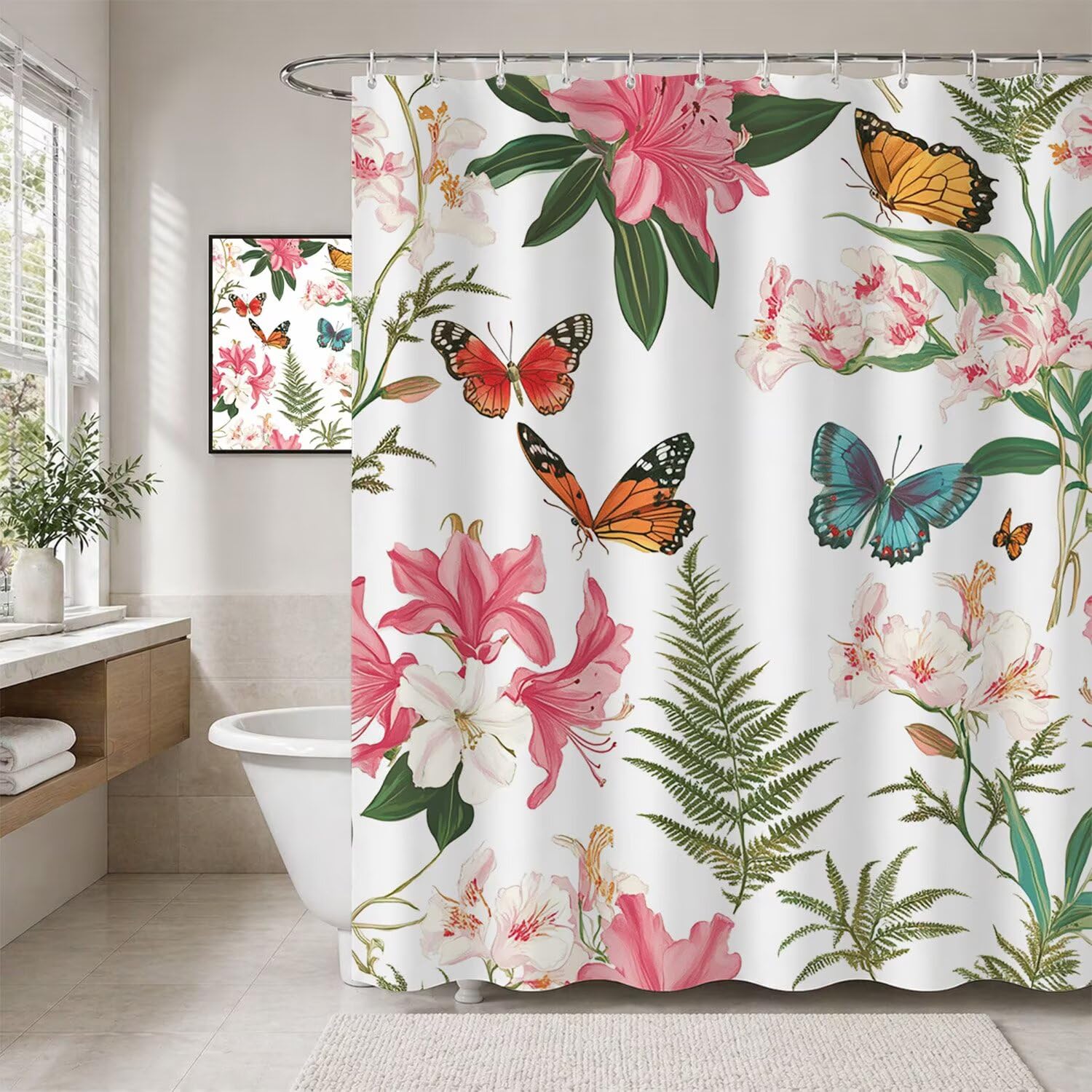 Rideau de douche 120x180 lavable contre les éclaboussures de bain