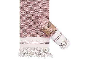 Evelynen Turkish Hand Towels for Bathroom - Boho Farmhouse Towels Set of 2