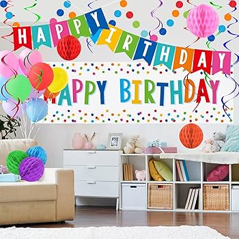 Amazon.co.jp: Happy Birthdayデコレーションキット:Happy