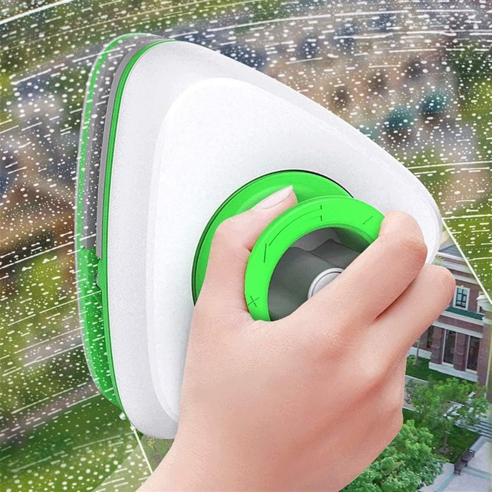 Depurador de ventanas, limpiador de vidrios de ventanas, limpiador de ventanas de doble cara, limpiador de vidrios de ventanas magnéticas de doble cara 5-26MM, plástico ABS + imán + goma + esponja