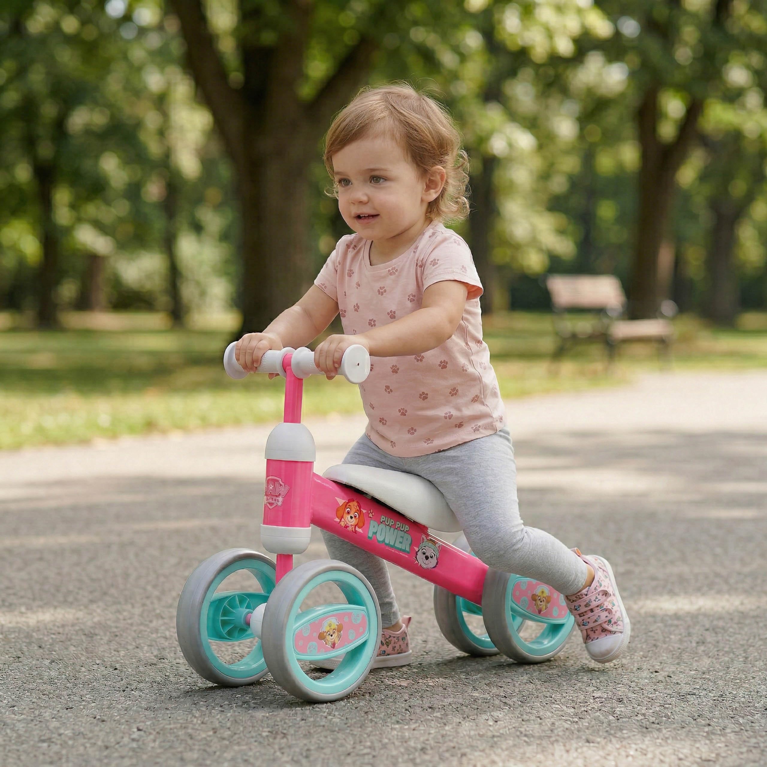 sarcia.eu Bicicletta senza pedali a 4 ruote, leggera, in metallo, prima bicicletta, girello 1+