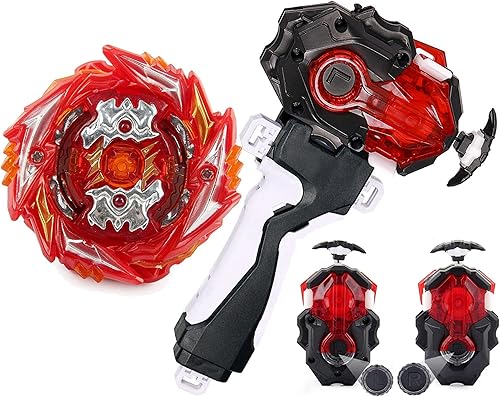 Juego de lanzador B-184 para juegos Bey Battling Tops Burst B-179 Booster Death Solomon.MF Bay Blades para 8-12, lanzador izquierdo y derecho, Juego de lanzador B-184 para juegos Bey Battling Tops Burst B-179 Booster Death Solomon.MF Bay Blades para 8-12, lanzador izquierdo y derecho,