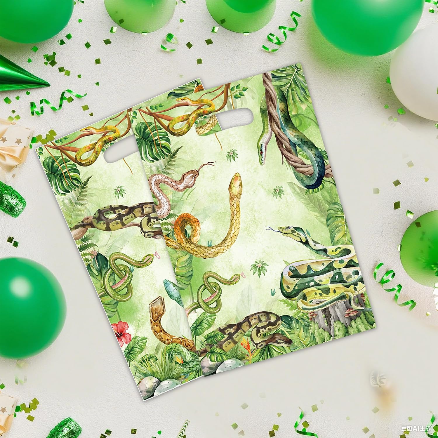 MOIZYNG 50PCS Snake Goodie Party Favor Bags image 2