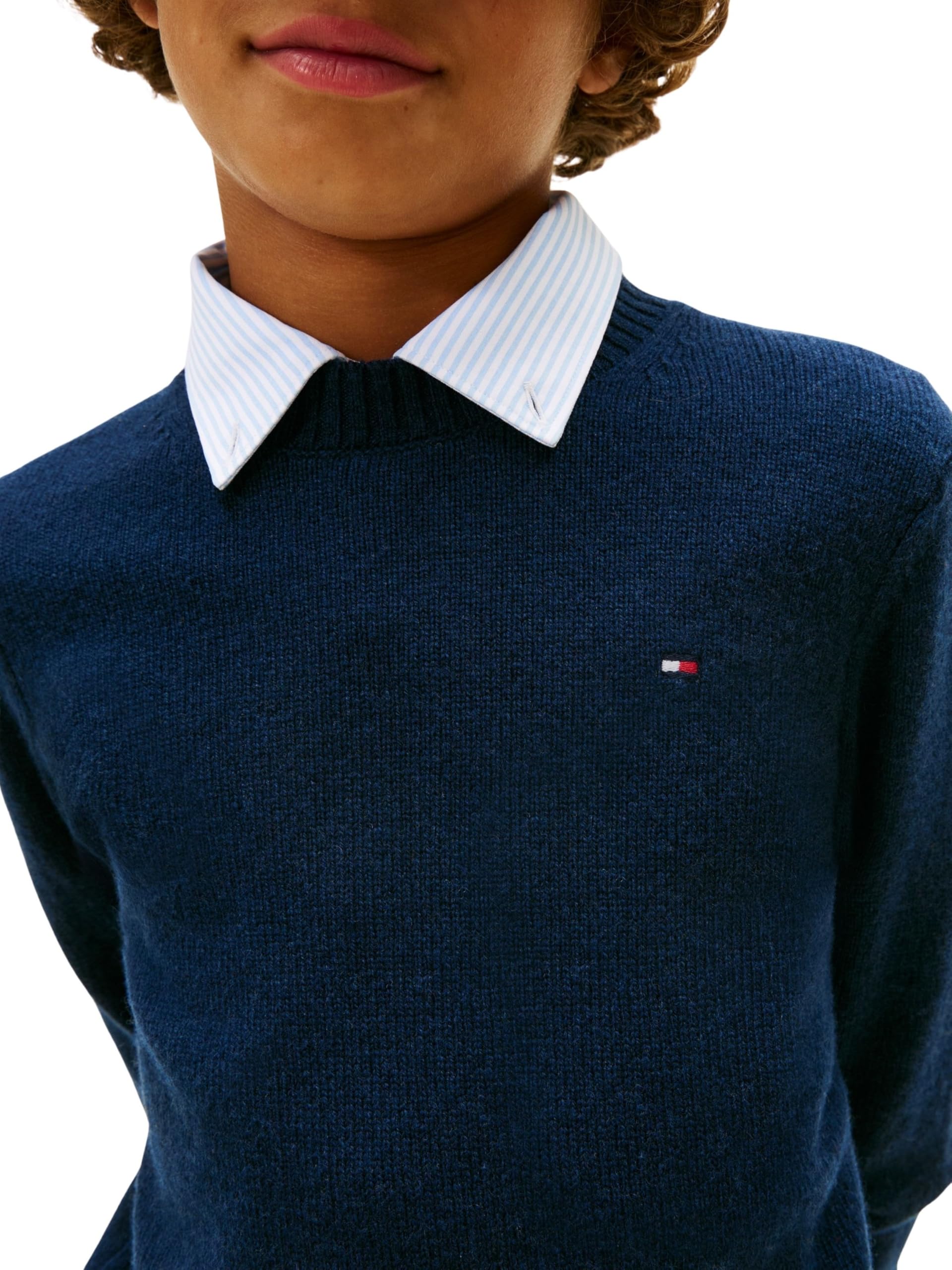 Tommy Hilfiger Lambswool CN Sweater Kb0kb10348 Autres Pulls Garçon