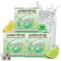 waterdrop® LIMONE LIME - 36 cubetti waterdrop per acqua dal gusto frizzante di Lime e Lemon Soda