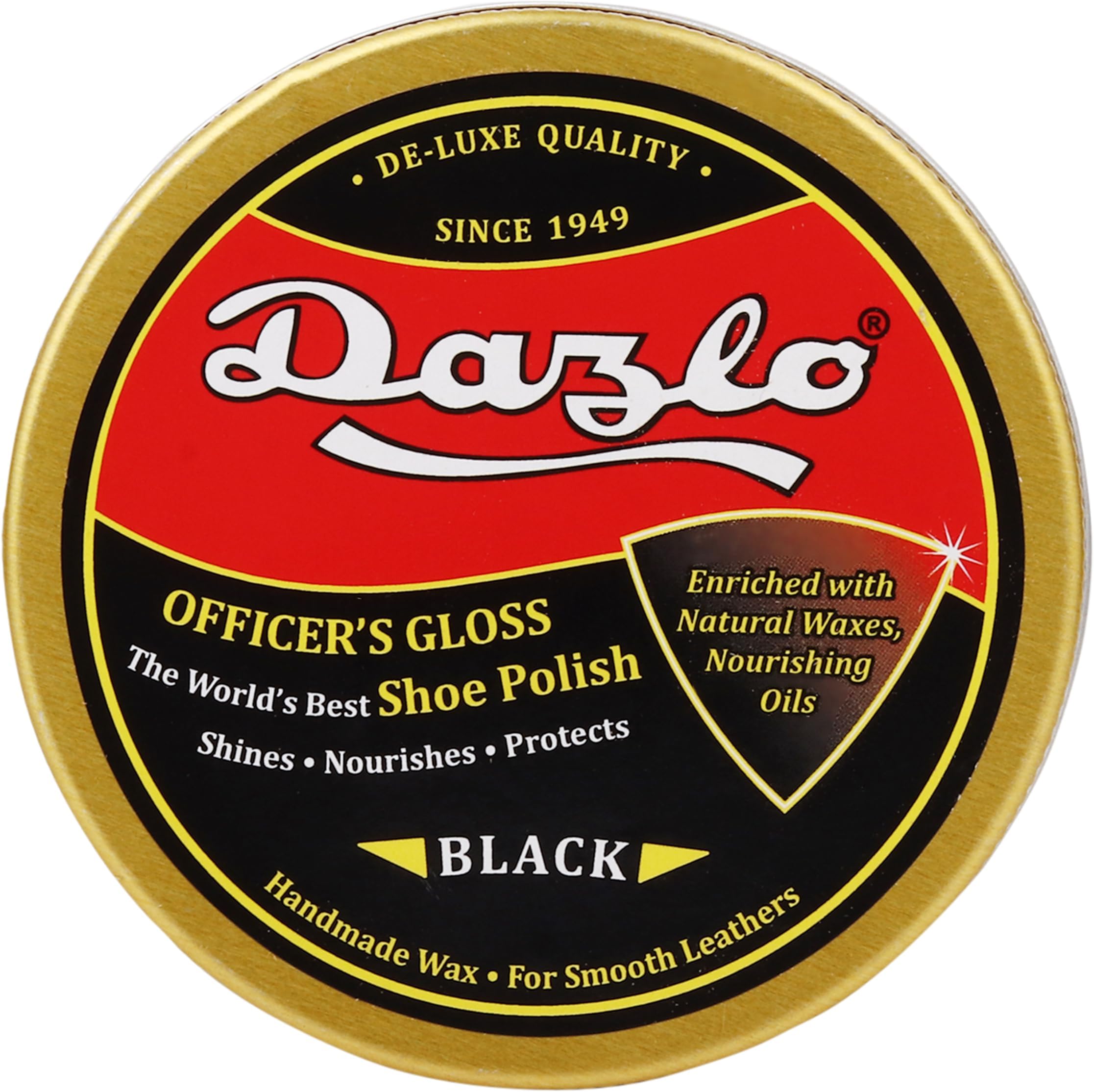 Shoe Wax Polish - Black (120g) - FOR SMOOTH LEATHER ONLY