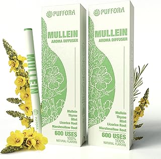 Mullein Herbal Diffuser with Marshmallow Root, Licorice Root, Thyme & Mint – Upgraded Plant-Based Formula for Clean, Refreshing Breaths & Natural Oral Aroma Support