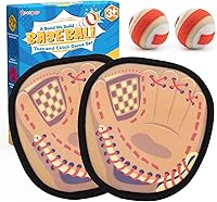 Vista 10 de Juego de pelota para lanzar y atrapar guantes de béisbol para niños pequeños, cesta de Pascua, juegos exteriores para niños y familia, juguetes