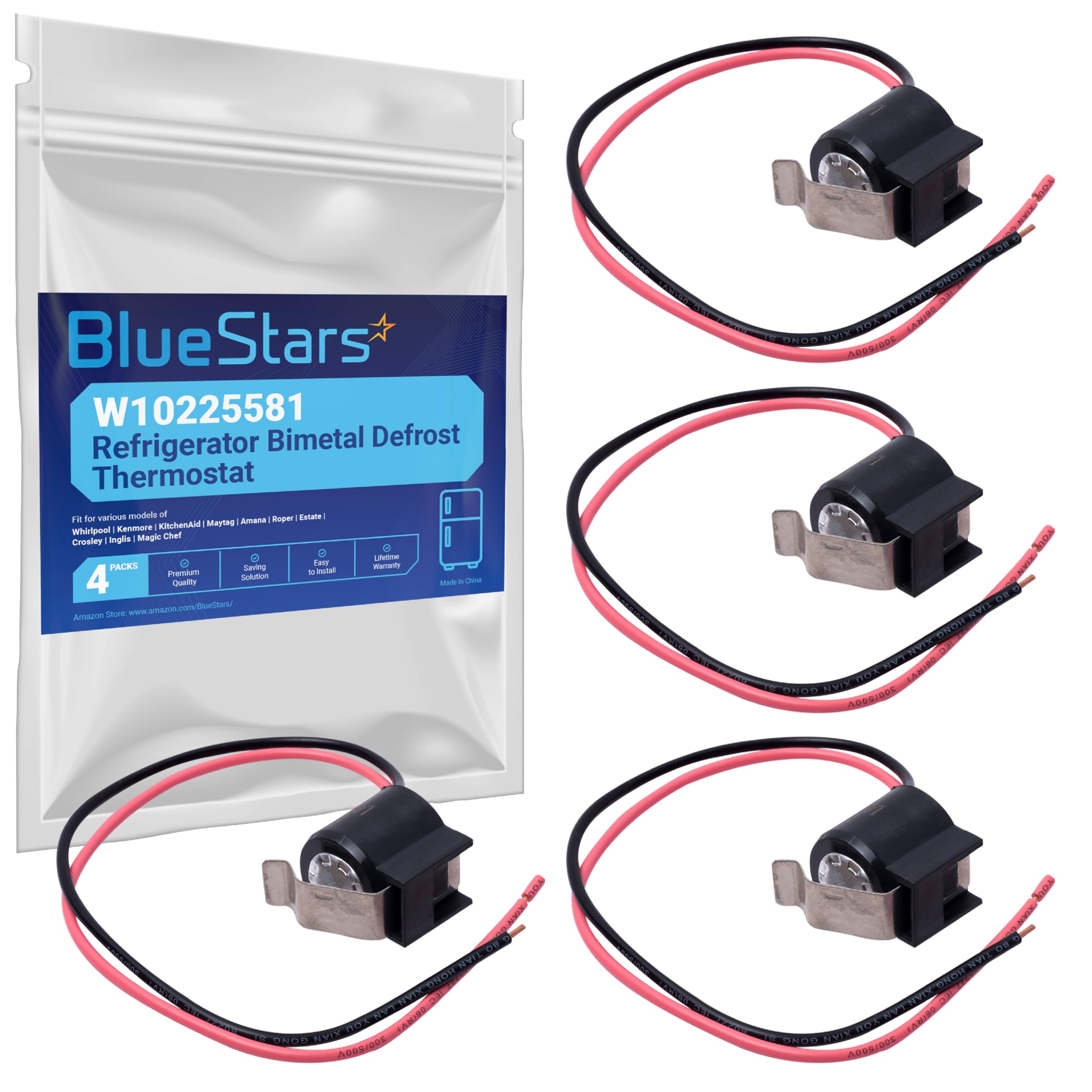 Amazon.com: W10225581 Refrigerator Bimetal Defrost Thermostat by