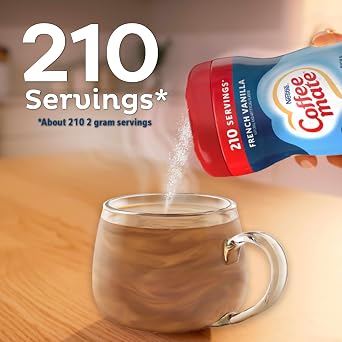 Coffee mate Flavored Creamer 4 Pack Variety Pack (15 oz bottles) - Chocolate Creme, French Vanilla, Hazelnut, Caramel Latte