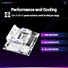 ASUS ROG Strix B860-G Gaming WiFi matX اللوحة الأم ، AI PC متقدم جاهز ، 14 + 1 + 2 + 1 مراحل الطاقة ، فتحات DDR5 ، PCIe 5.0 ، أربع فتحات M.2 ، WiFi 7 ، AI Networking II ، Aura Sync RGB إضاءة.