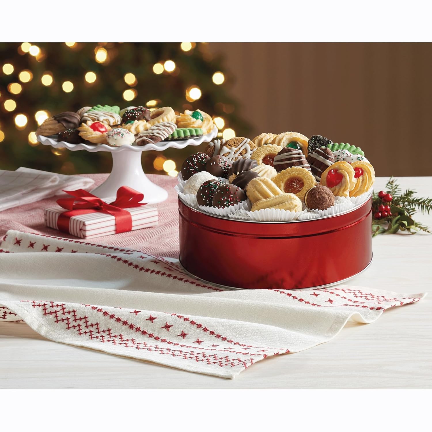 The Swiss Colony Holiday Cookies Gift Tin Assorted