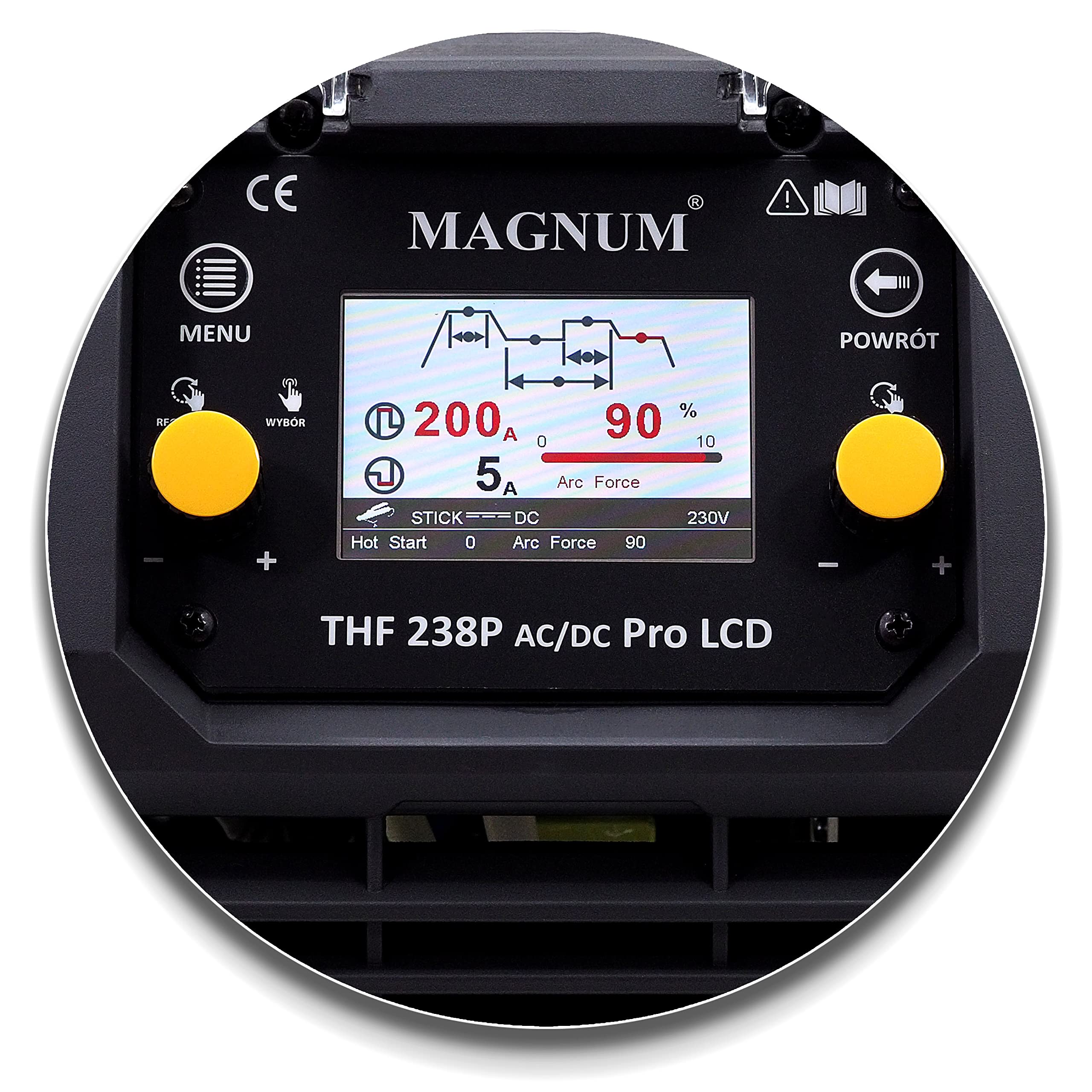 Magnum WIG AC/DC PULS LCD Poste à souder inverter 200 A Machine à souder en aluminium