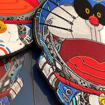 Mecha Bot Cyberpunk #9 Cat PVC Patch