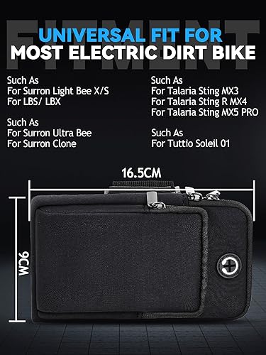 Miniatura 2 de JFG RACING Bolsa de batería para E Dirt Bike, de neopreno, cubierta frontal de almacenamiento para motocicleta eléctrica, Tutti Soleil 01/Surron